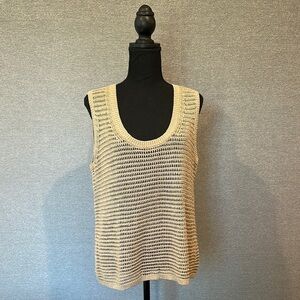 Reiss Golden Tan Ribbed Tank Top
